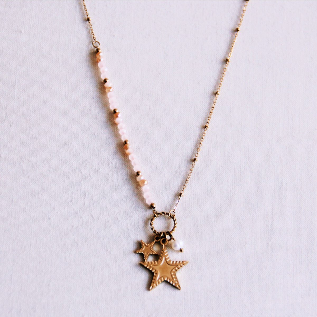 Bazou_Ballchain met facetten en sterbedels