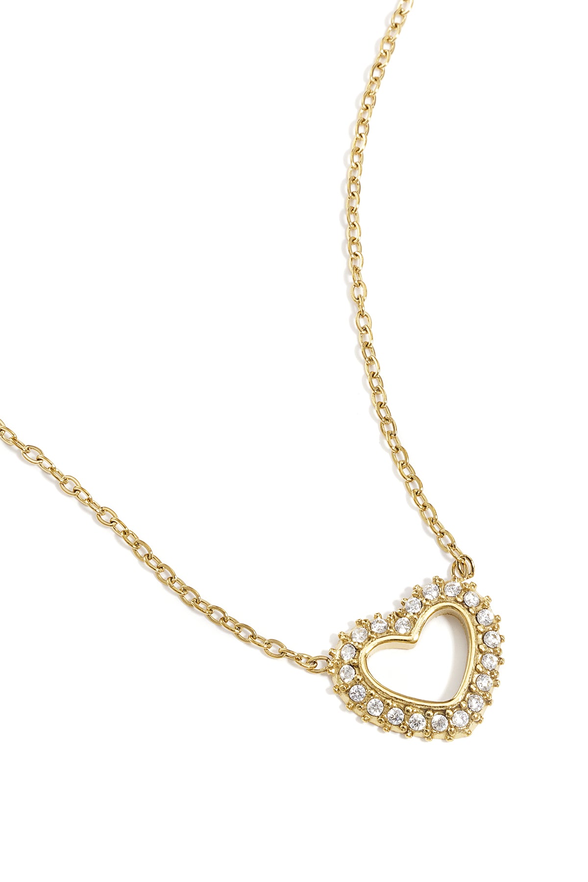 diamond heart necklace
