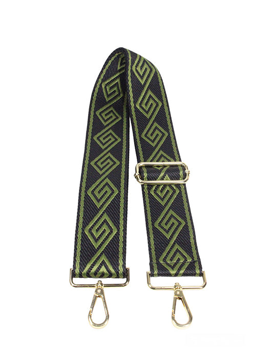 Bagstrap Zwart met Groen