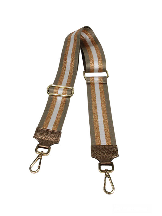 Bagstrap metallic taupe