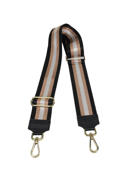 Bagstrap Metallic zwart