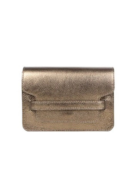 Schoudertas metallic Brons