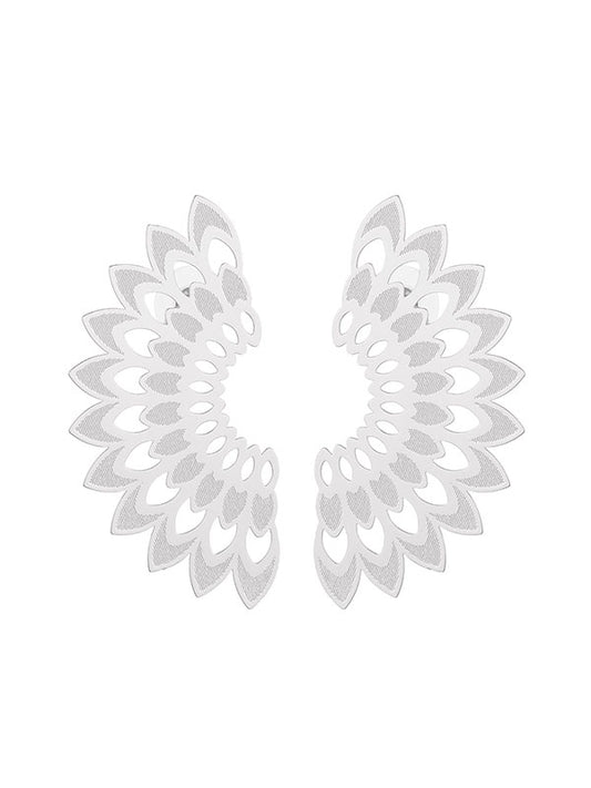 Statement oorbellen blad