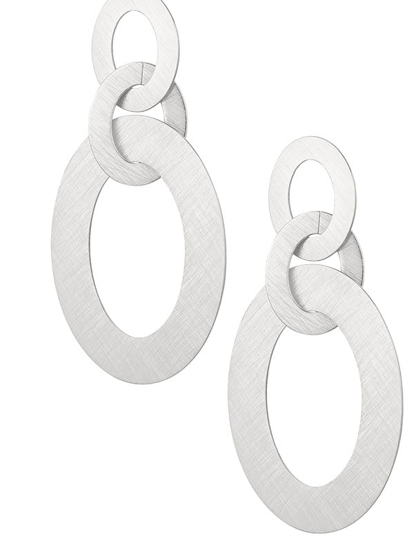 Oorbellen met grote schakel