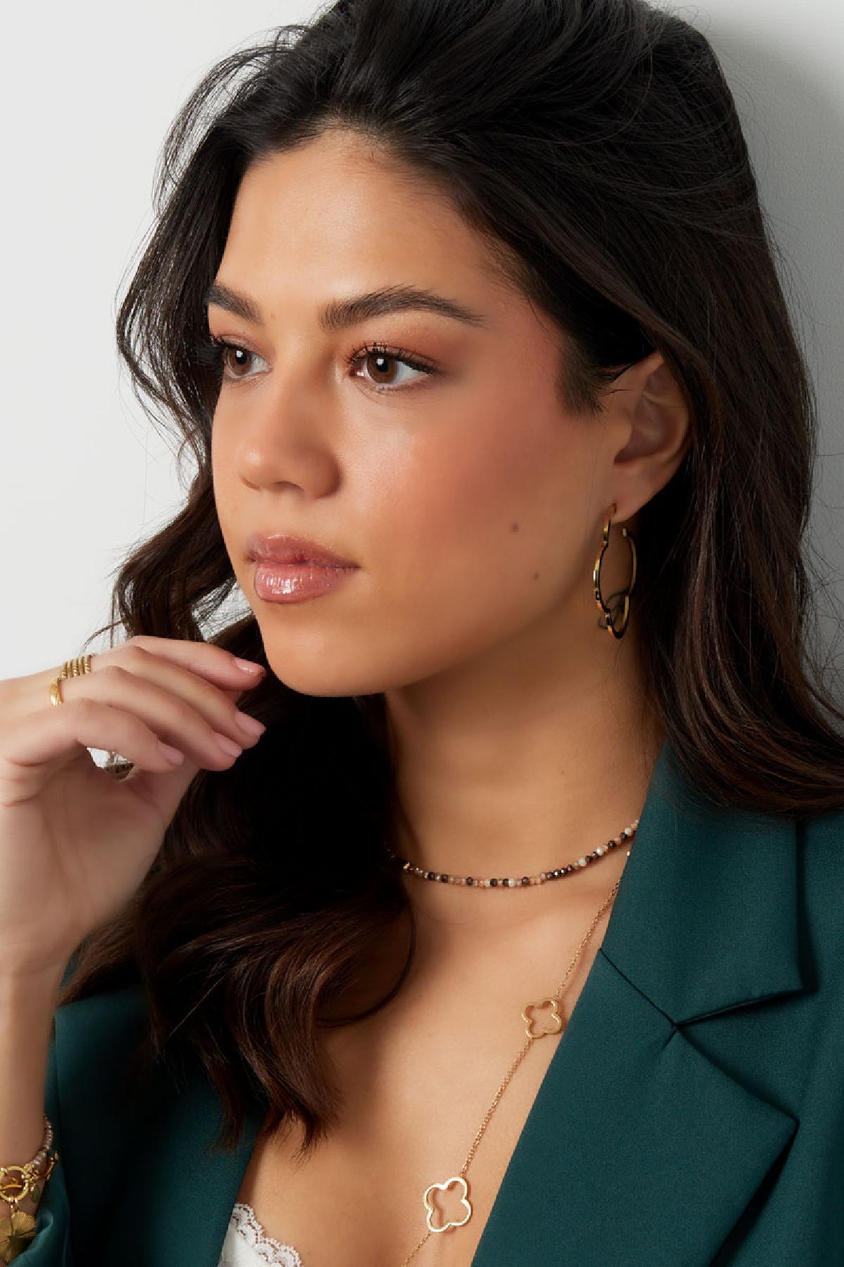 Statement Klaver oorbellen