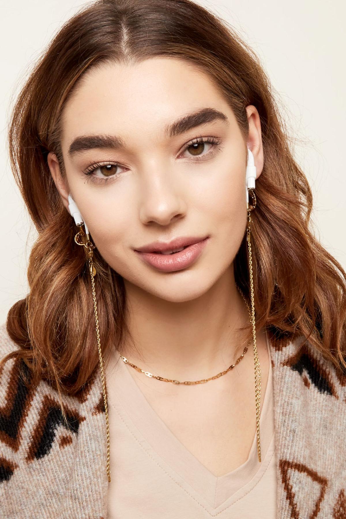 Zonnebril-/airpods koord - Gedraaid Goud