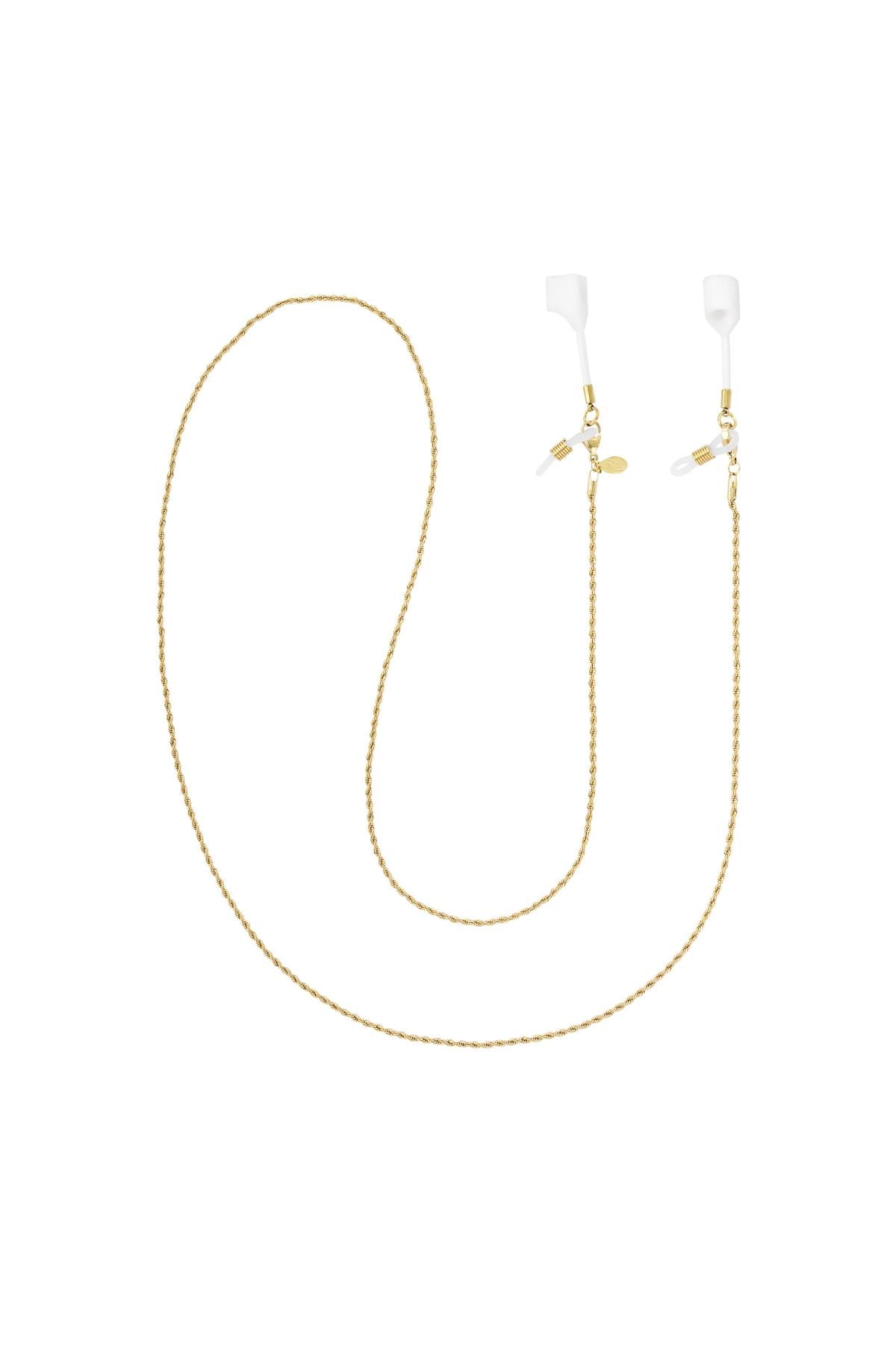 Zonnebril-/airpods koord - Gedraaid Goud