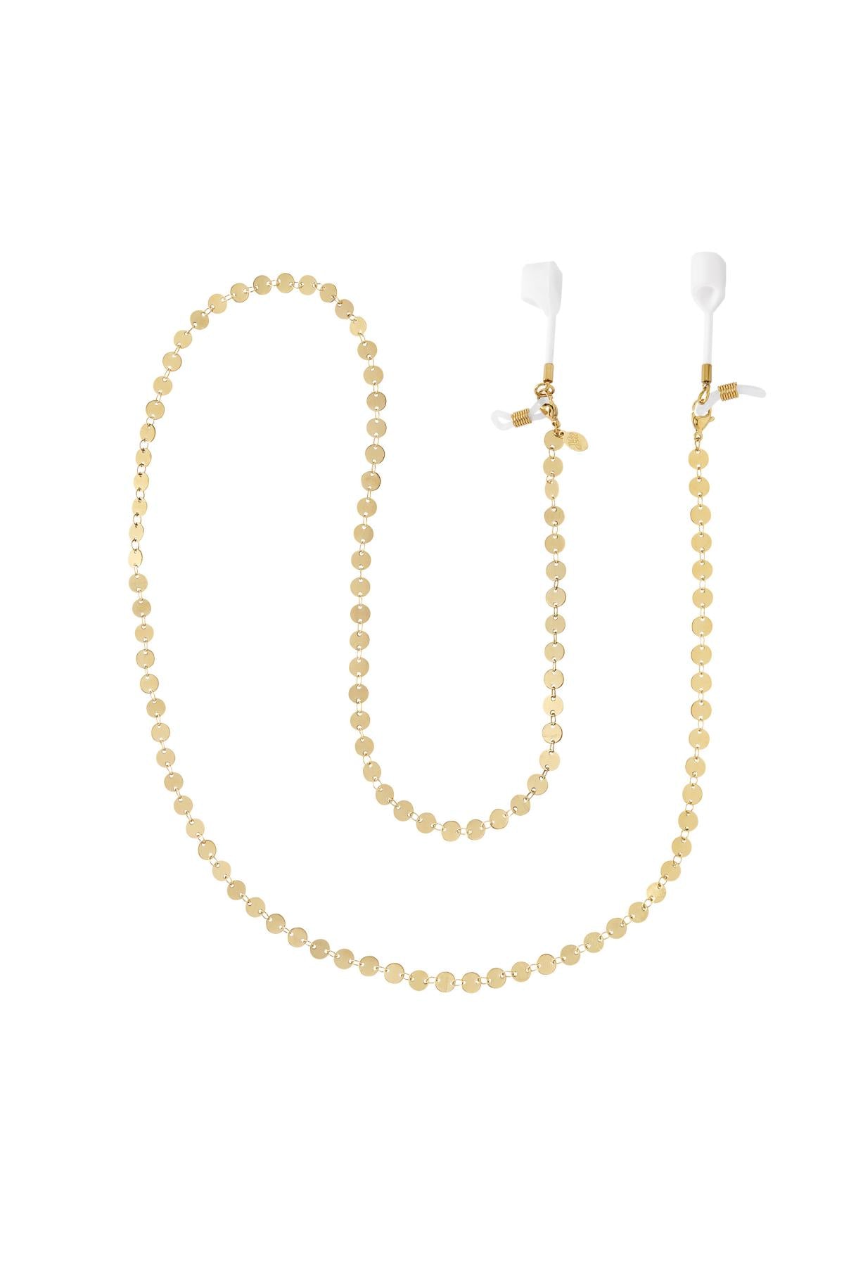 Zonnebril-/airpods koord - Muntjes Goud