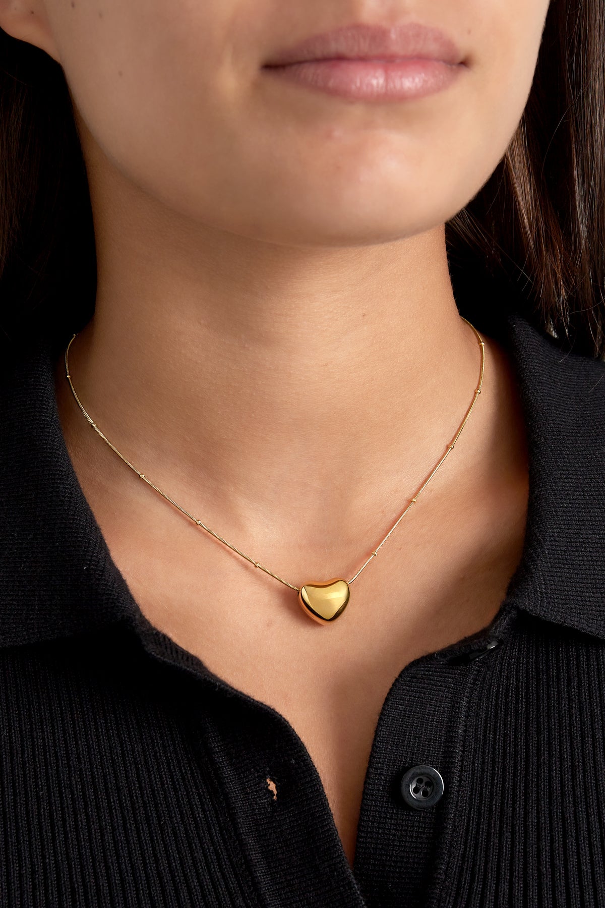 soft heart necklace