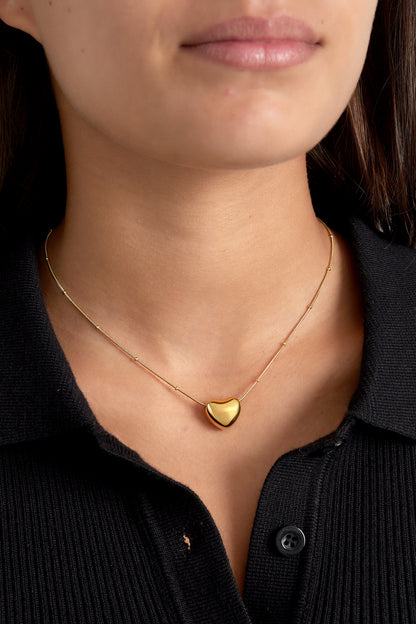 soft heart necklace