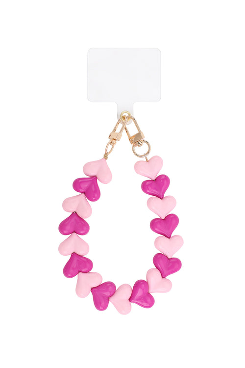 Double heart phone cords
