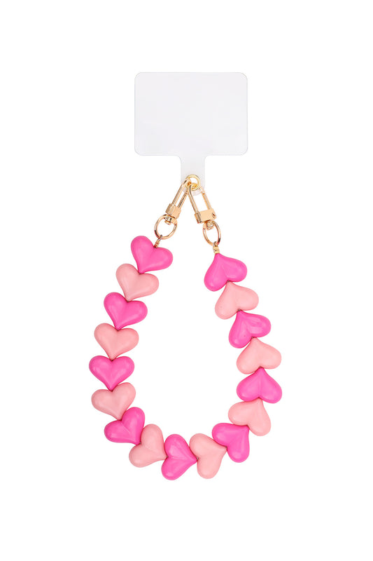 Double heart phone cords