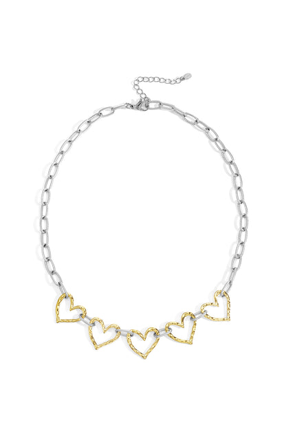 Stainless Steel Chain Necklaces Heart Casual Daily Simple Series Women's jewelry