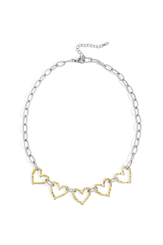 Stainless Steel Chain Necklaces Heart Casual Daily Simple Series Women's jewelry