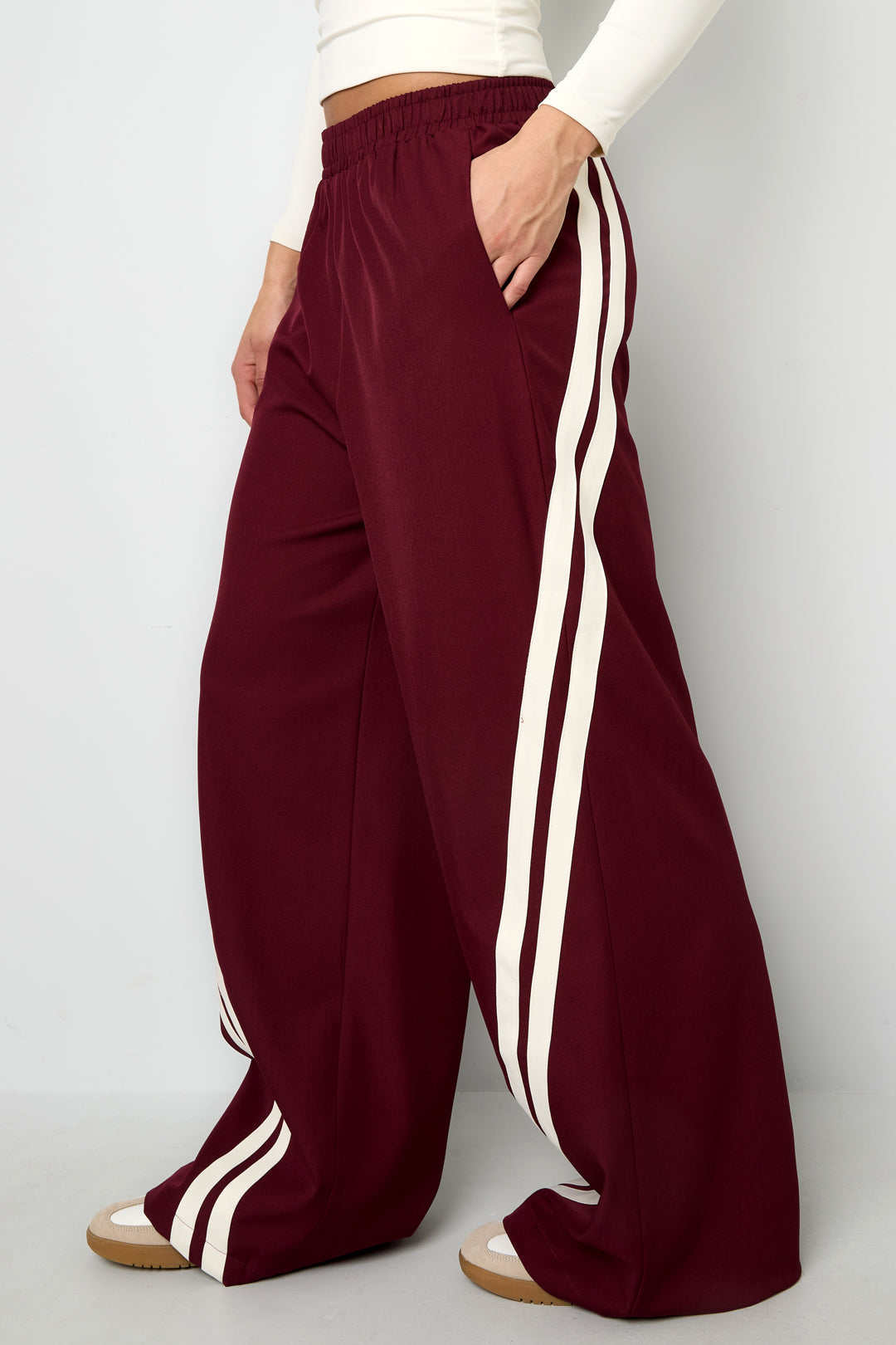 Striped trousers