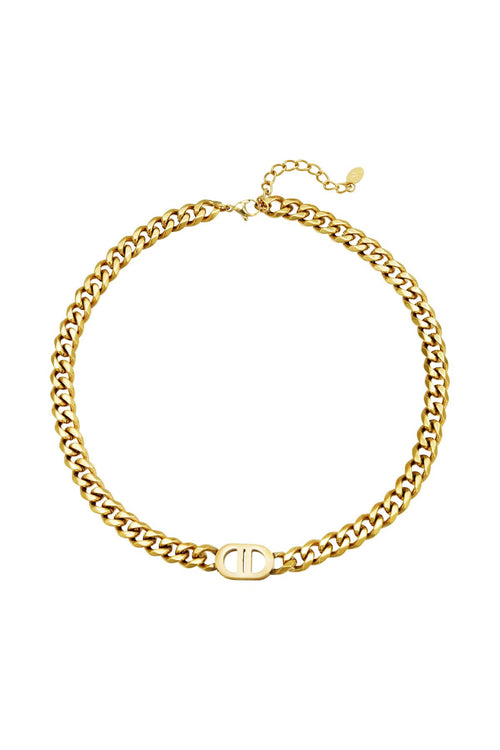 Necklace The Good Life Gold Color Stainless Steel