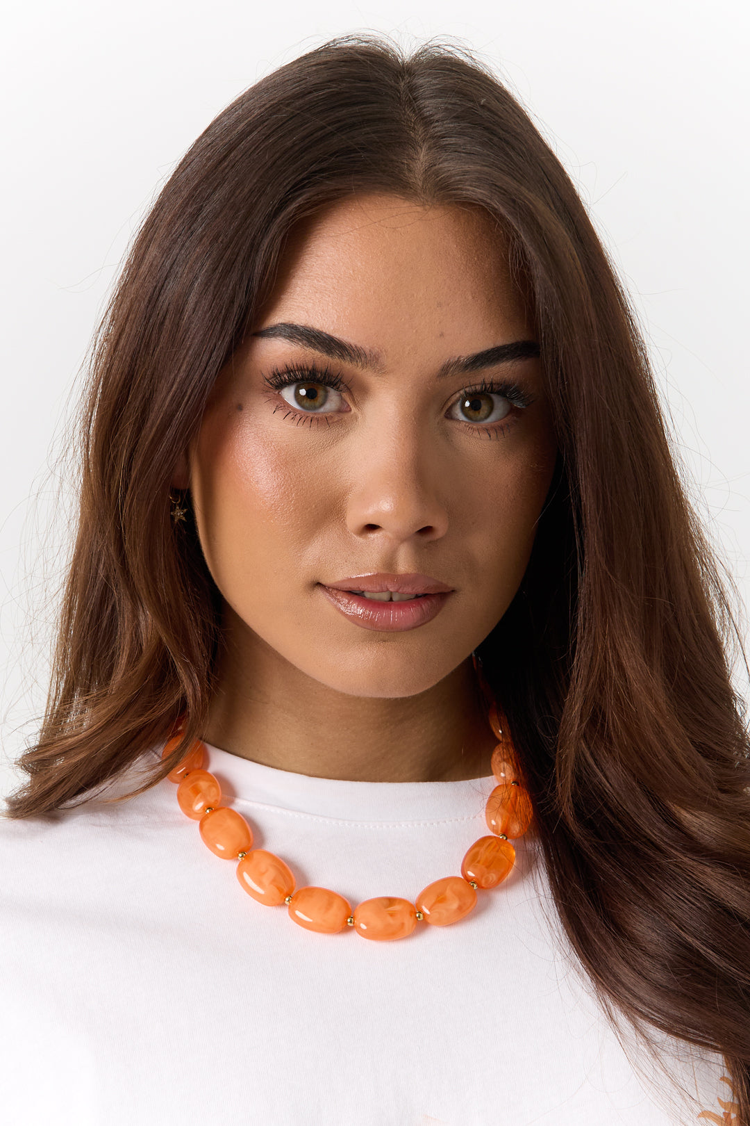 Ketting met squoval kralen