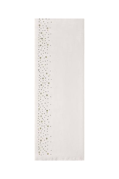 Winter scarf with stones