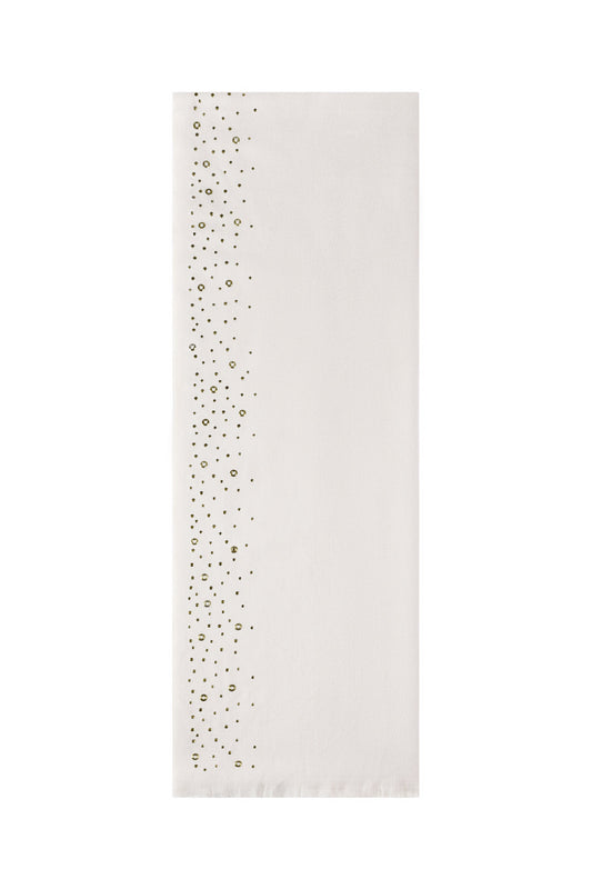 Winter scarf with stones