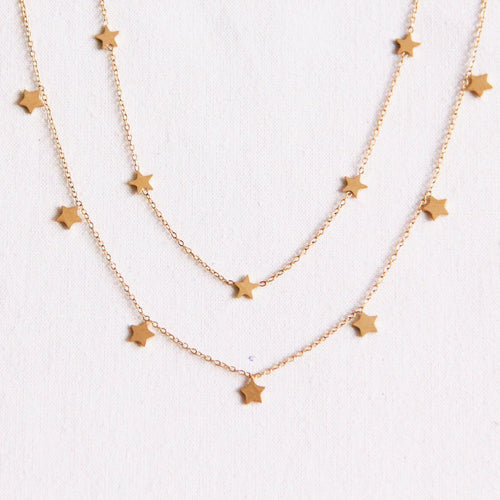 Bazou_dubbele ketting met ster