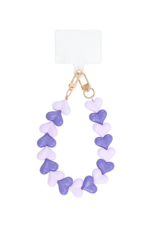 Double heart phone cords