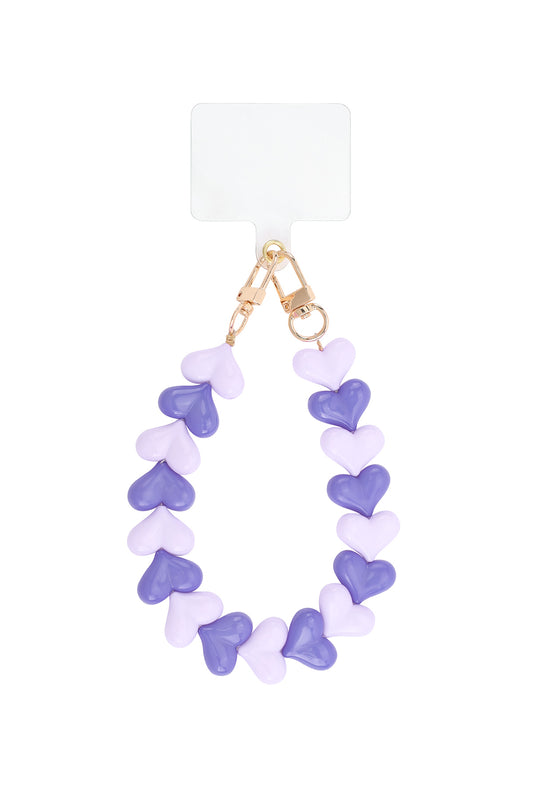 Double heart phone cords