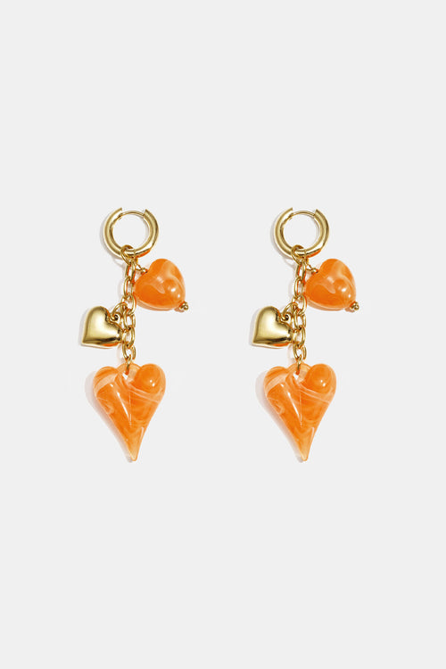 Stainless Steel Dangle Earrings Heart Casual Daily Romantic Series Women's jewelry