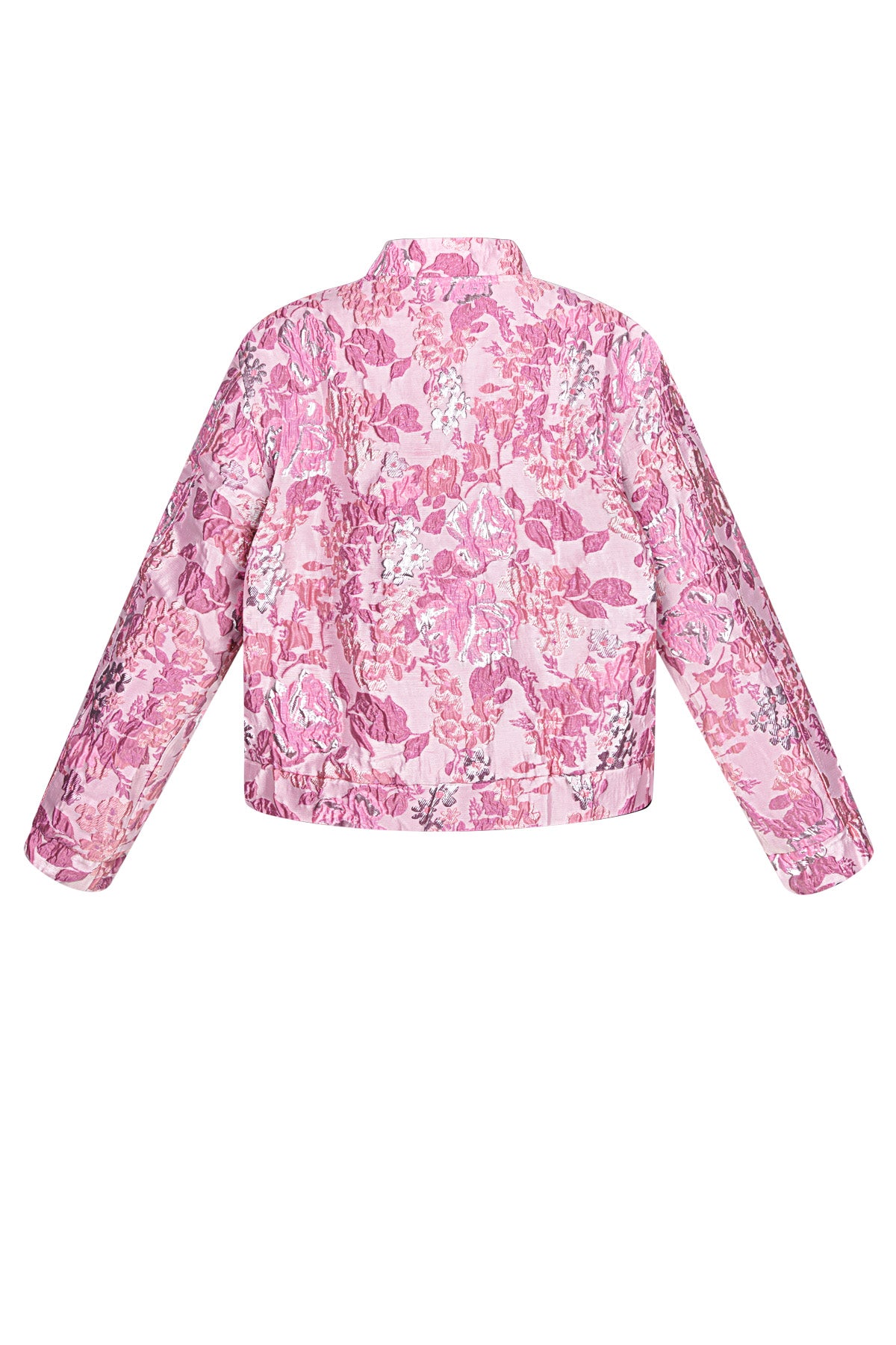 Polyester Women's Cropped Jacket Floral Print Sporty