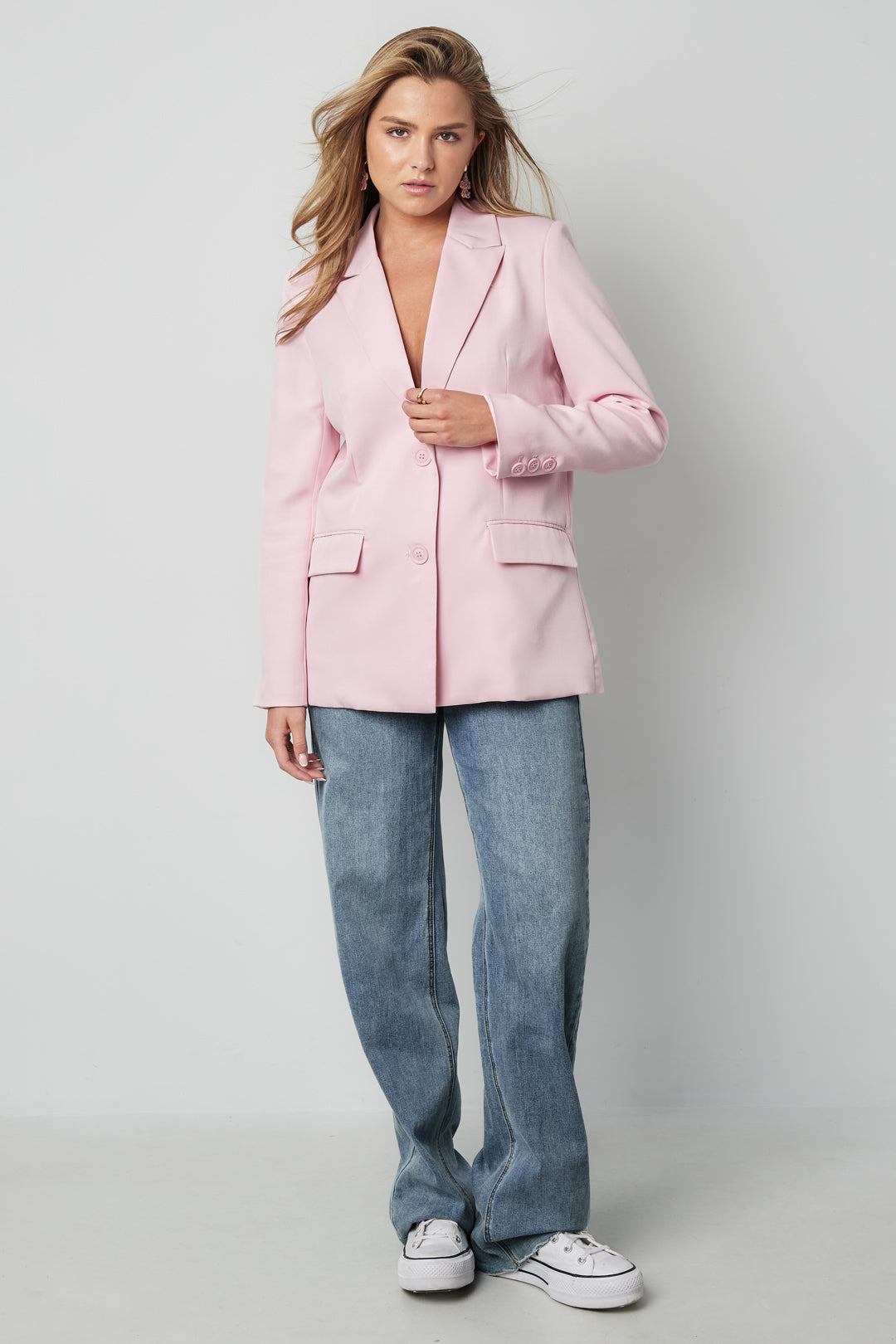 Polyester Women's Suit Set Tailored Bow Detail