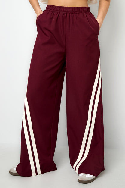 Striped trousers