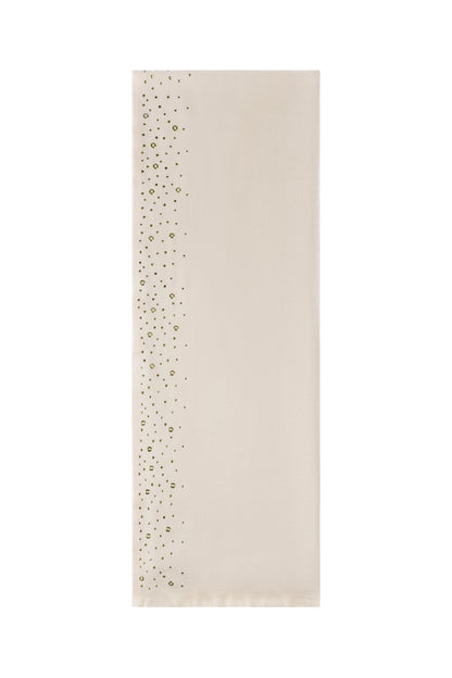 Winter scarf with stones