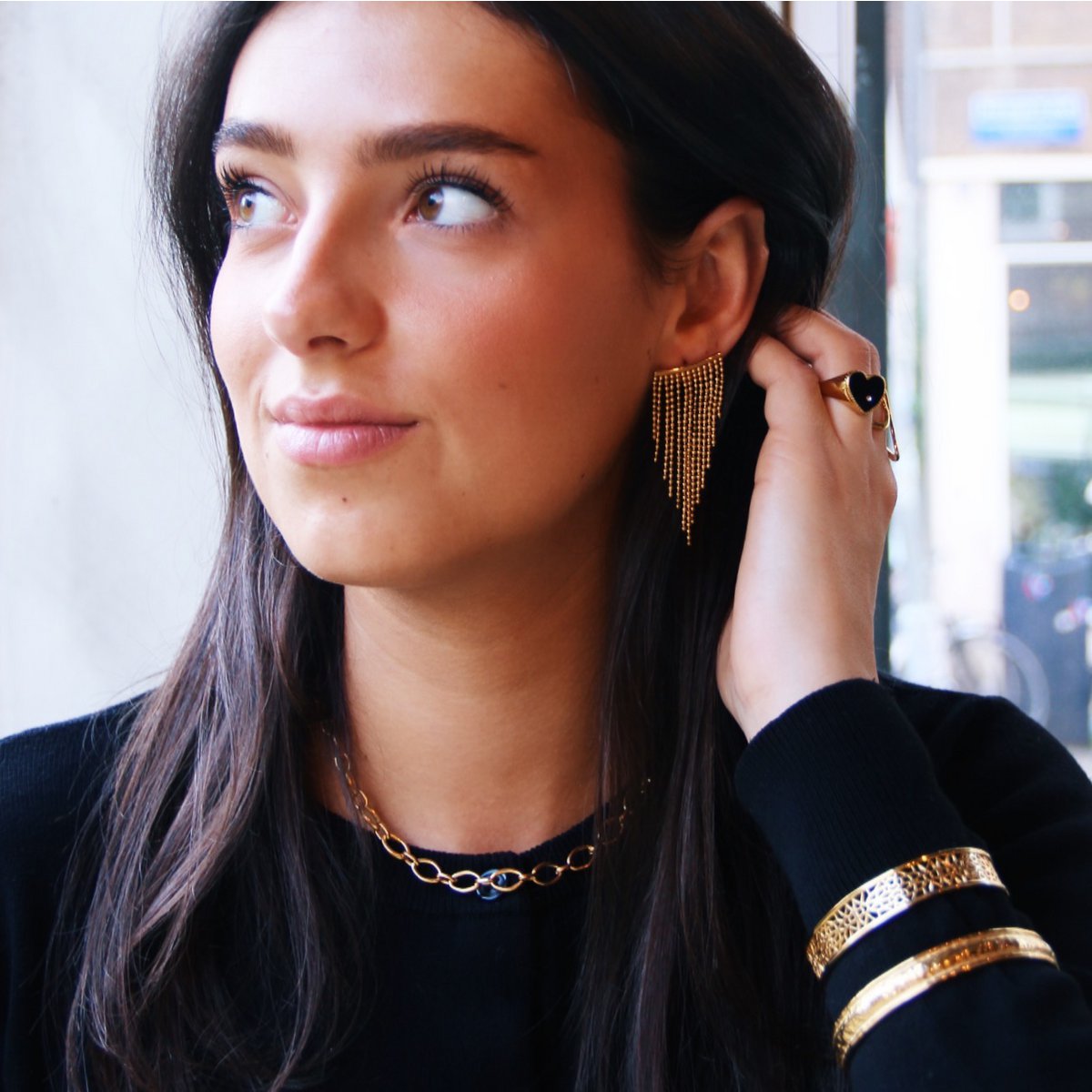 COOSZ_Bazou_statement waterval oorbellen