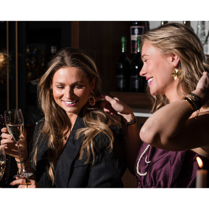 COOSZ_Bazou_schakel oorbellen goud