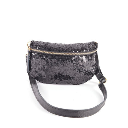 COOSZ_ heuptassen met pailletten zwart