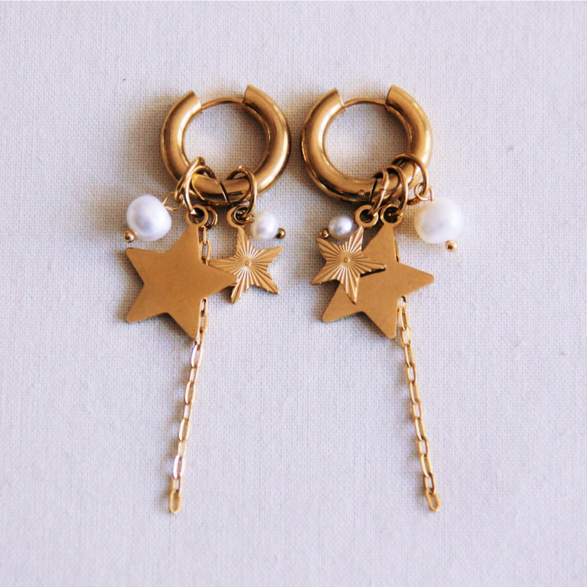 Bazou_oorbellen met ster