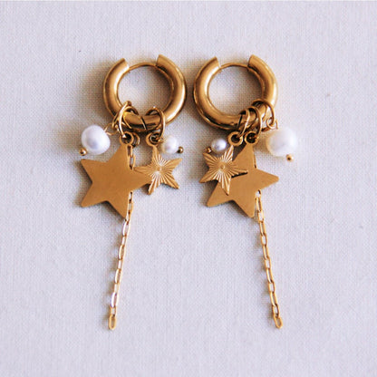 Bazou_oorbellen met ster