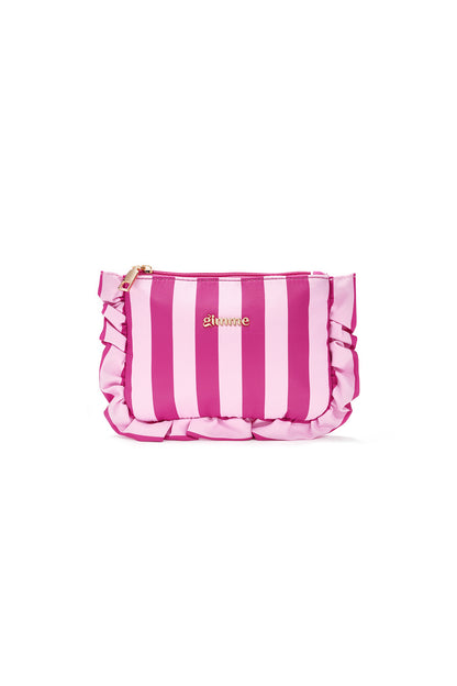 Make-up tasjes met strepen, eenvoudig, polyester, dagelijkse accessoires