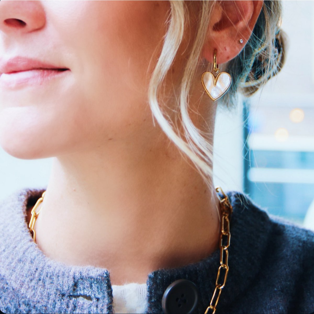 COOSZ_Bazou_oorbellen met hart