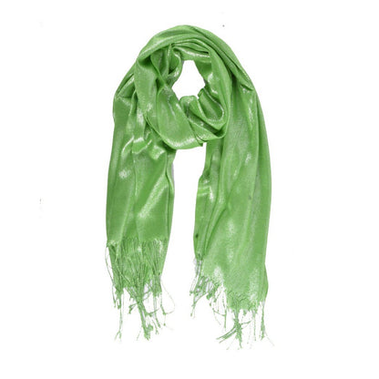 COOSZ_metallic sjaal groen