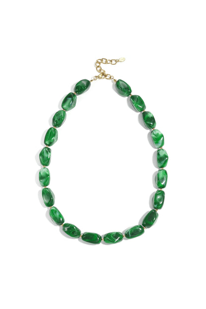 Ketting met organische kralen