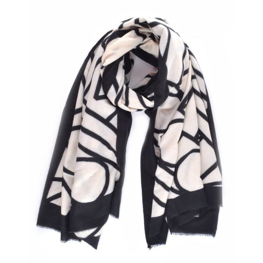 COOSZ-sjaal zwart wit