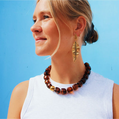 Bazou_oorbellen blad