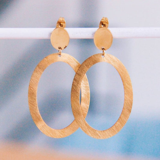 Statement Oorbellen grote ovale ring