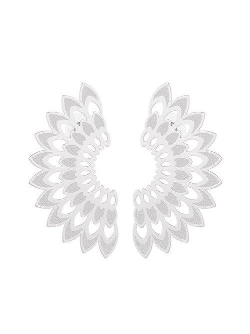 Statement oorbellen blad