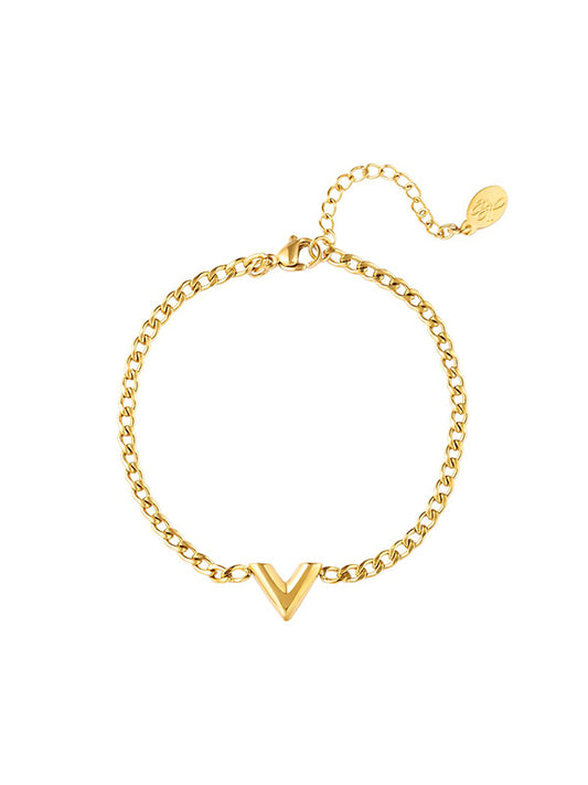 Armband met v