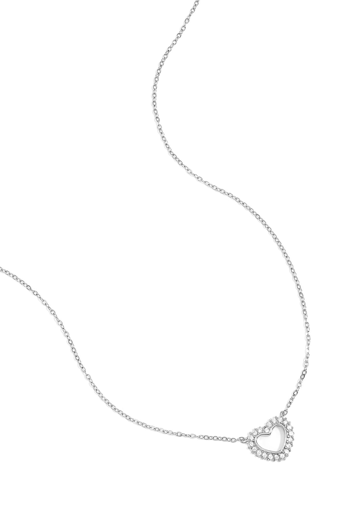 diamond heart necklace