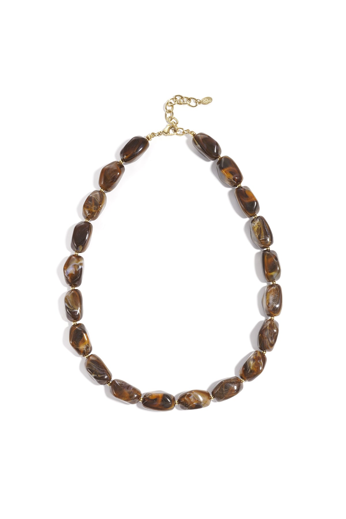 Ketting met organische kralen