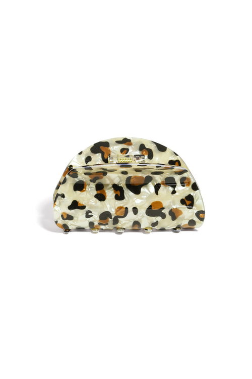 Stylish Leopard Print Acrylic Hair Clips for Women