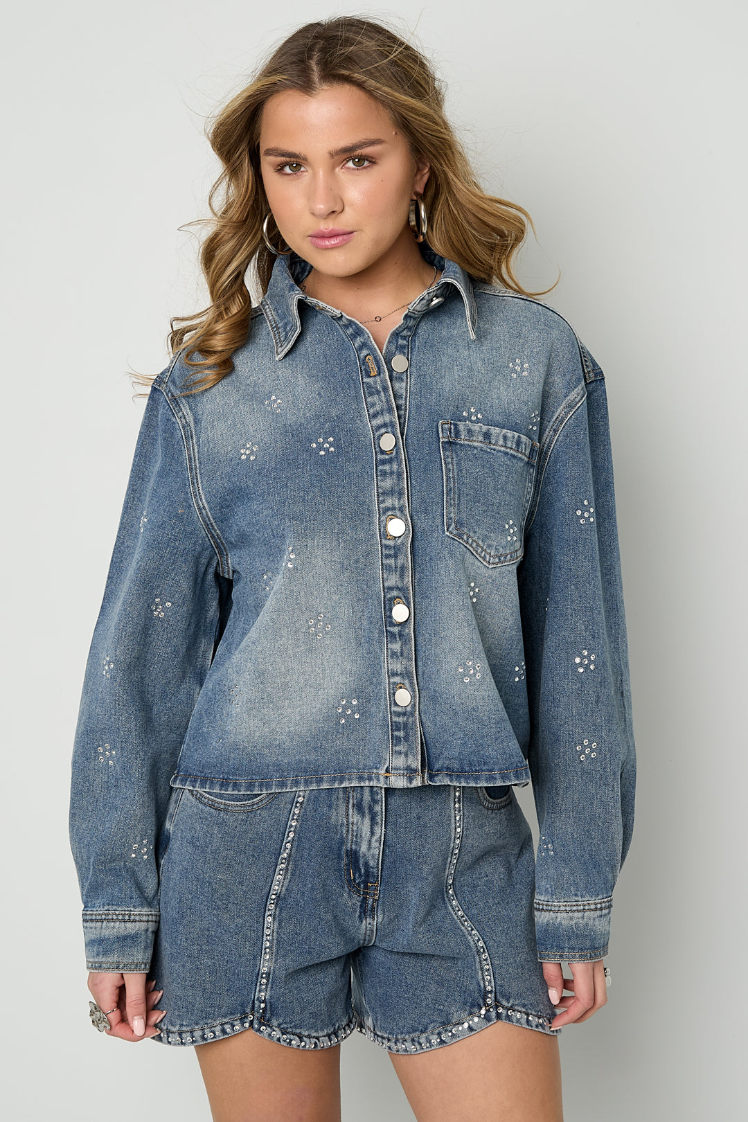 Strass Denim Jacket