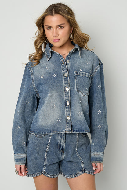 Strass Denim Jacket